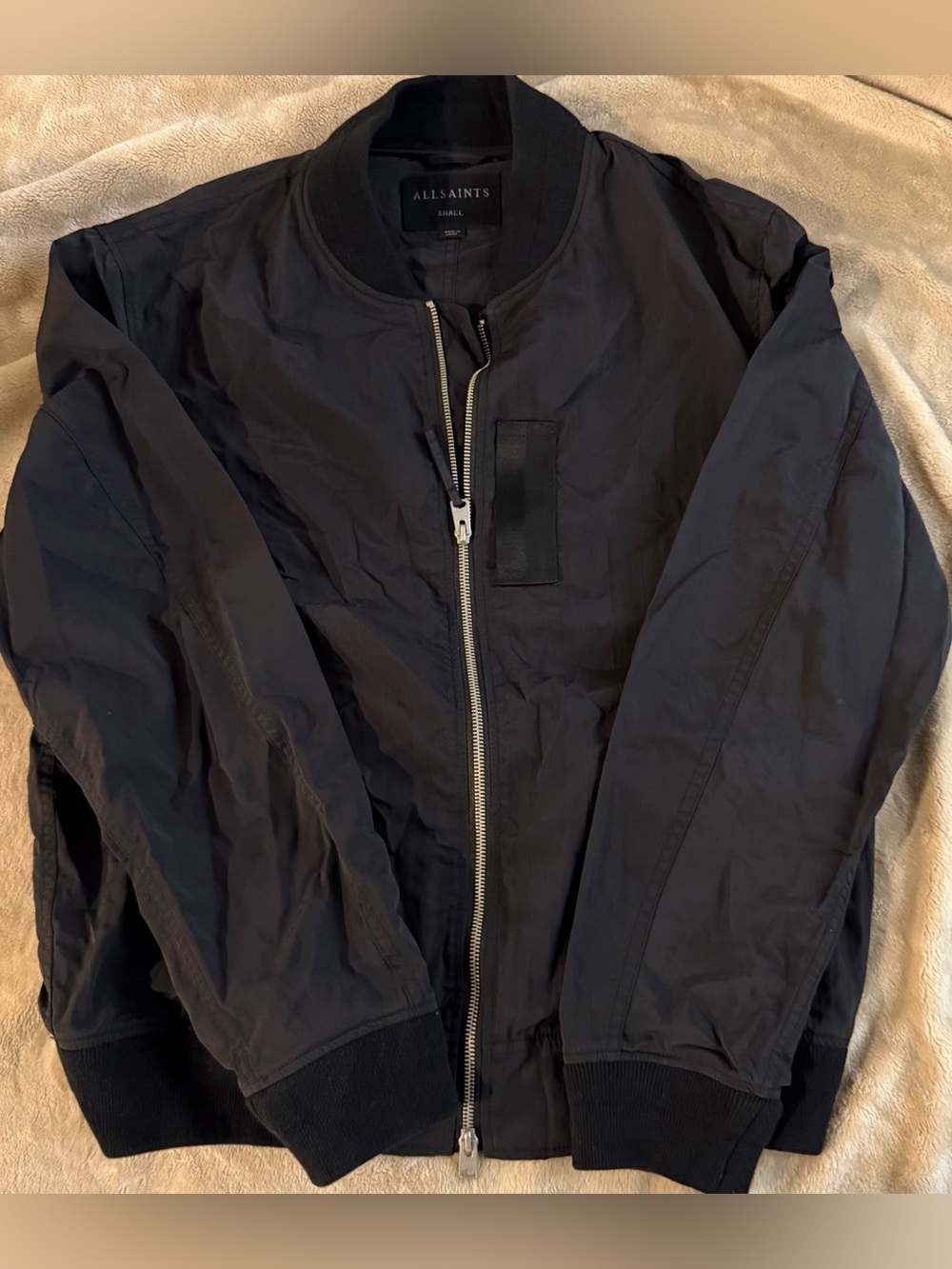 AllSaints Bomber Jacket in Black Size Small Like New